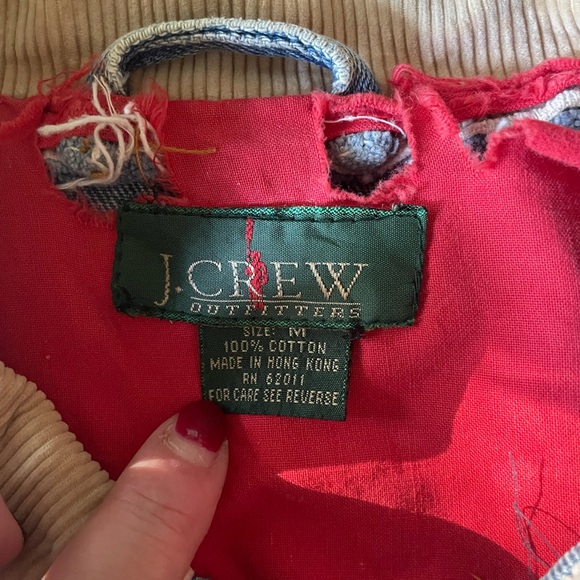 J CREW Denim Jacket USA Type 2 Pleated Vintage motorcycle Blanket Lined 1970s M - Picture 2 of 7